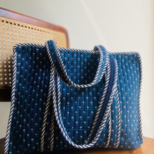 Indigo Bloom Tote Bag