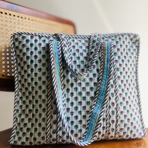 Ivory Meadow Tote Bag