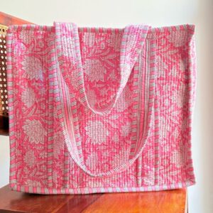 Gulbagh Tote bag with Zip closure