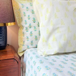 Neel Kamal Handblock King Size Bedsheet