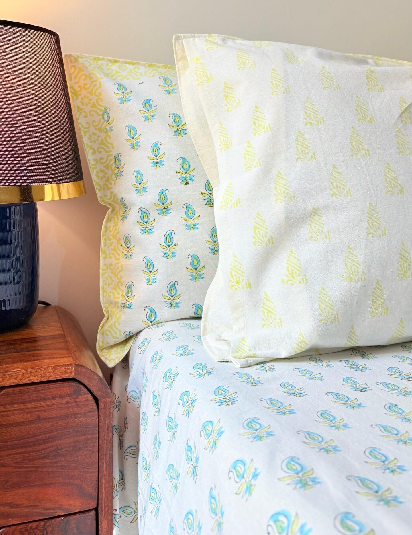 Neel Kamal Handblock King Size Bedsheet