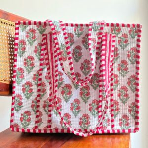 Rangriti Tote bag with Zip closure